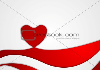 Abstract Valentine background with heart