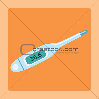Thermometer to measure the temperature of 36.6 degrees Celsius