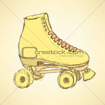 Sketch skating shoes in vintage style