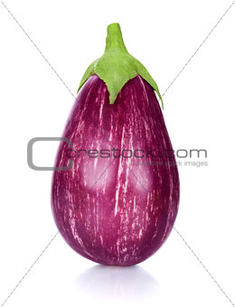 pink eggplant isolated on white background
