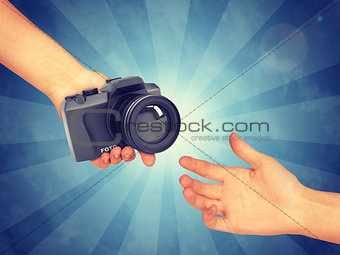 Hand passing camera