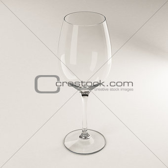 empty glass of Wine