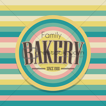 Retro bakery logo