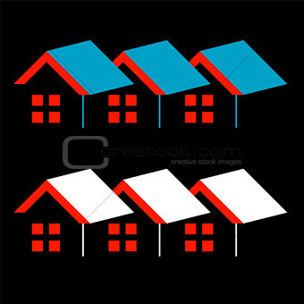 Abstract home- logo for real estate or architecture firm