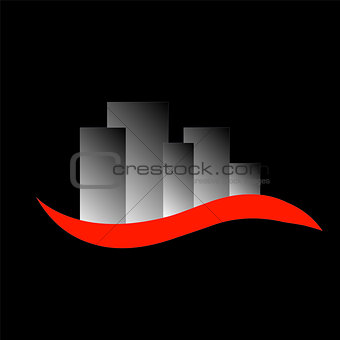 skyscrapers-Logo for construction or home renovation