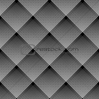 Diagonal checked pattern. Seamless geometric texture. 