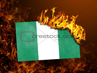 Flag burning - Nigeria