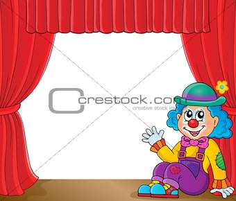 Sitting clown theme image 2