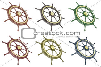 Set ship wheel