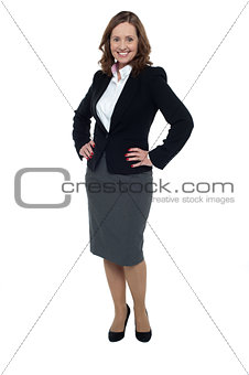 Charming middle aged businesswoman