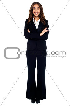 Confident smiling businesswoman