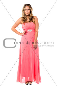 Beautiful young female in party wear