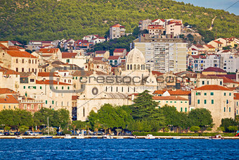 Sibenik cathedral and waterfront view