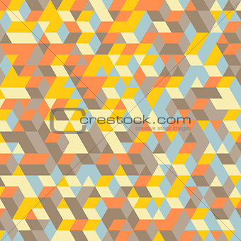Abstract 3d background. Wall of cubes. 