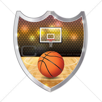 Basketball Emblem Illustration