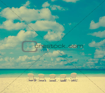 Vintage beach chair
