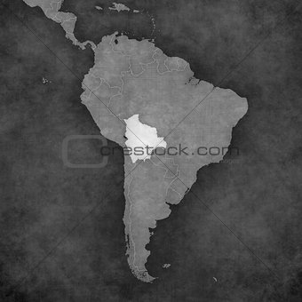 Map of South America - Bolivia