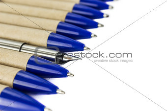 fountain pen and ordinary pens