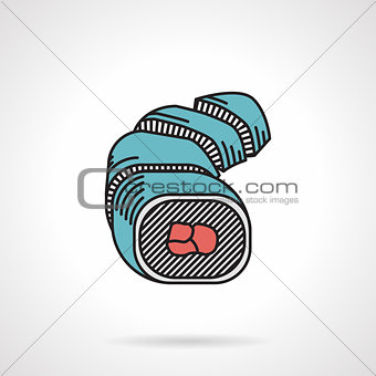 Flat vector icon for sushi
