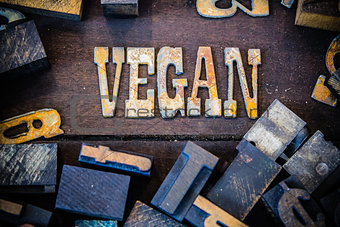 Vegan Concept Rusty Type