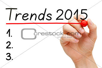 Trends 2015 List Concept