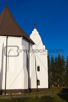 Gothic Church in Ishkold (Iszkoldz), Belarus.