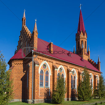 Catholic Church in Stolovichi (Stolowiczy), Belarus.