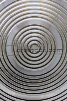 Circular classy aluminium surface