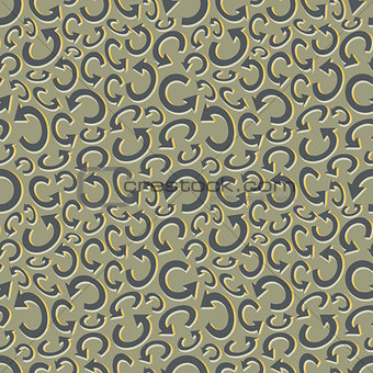 Seamless recycle background. Vector pattern.