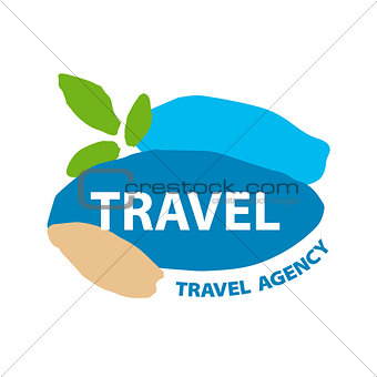 Abstract vector logo for recreation and travel