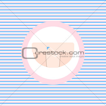 Diaper color flat icon