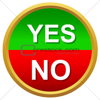 Yes or No icons vector
