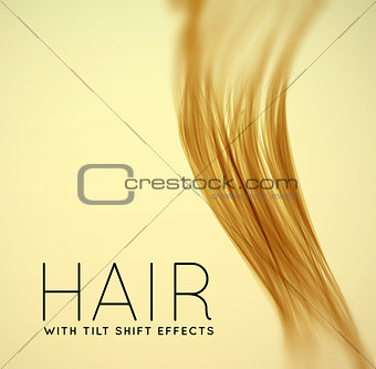 Closeup of long human hair