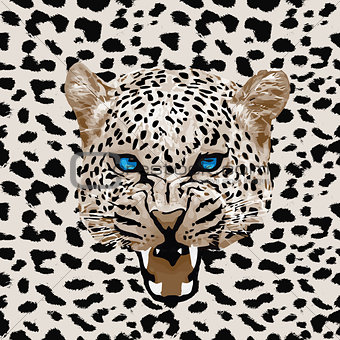 Leopard pattern vector