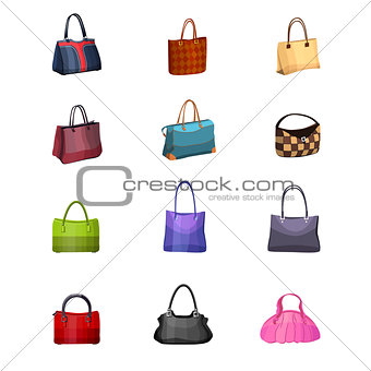 Women s fashion collection of bags.