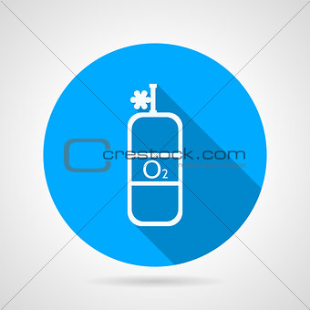 Flat vector icon for oxygen cylinder