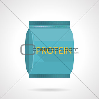 Protein pack flat vector icon