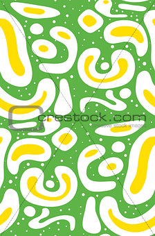 Abstract White and Yellow Pattern