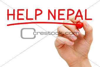 Help Nepal Red Marker