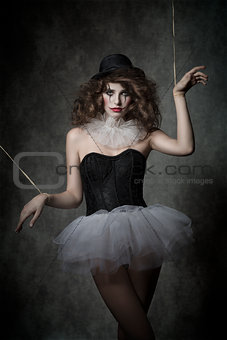 gothic puppet girl 