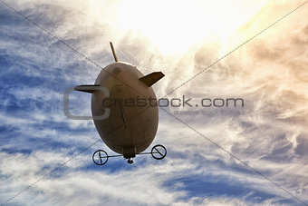 airship in the sky