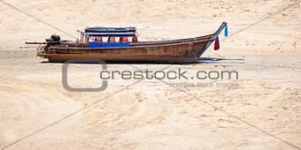 Boat on the sand 