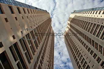 two skyscrapers
