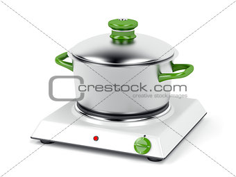 Hot plate and cooking pot