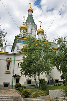Spring Landscape of Russian Church