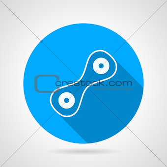 Cell division flat round vector icon