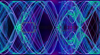 Cobweb whirls abstract blue color symmetric swirl on the basis of the dark