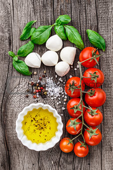 Caprese salad ingredients