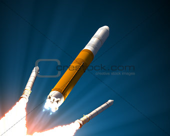 Solid Rocket Boosters Separation