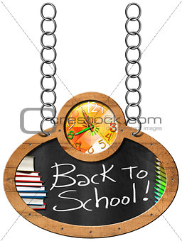 Back to School - Blackboard with Chain